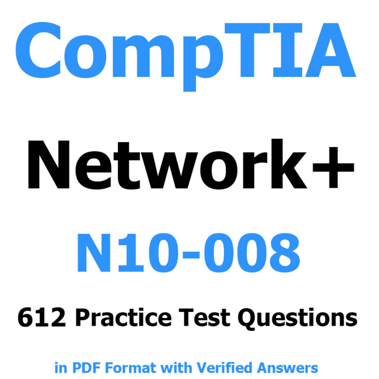 Download CompTIA Network+ N10-008 – 612 Questions And Answers - Exam ...